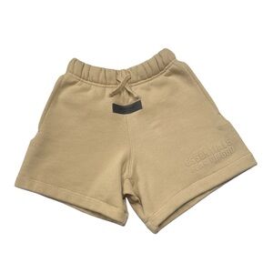 Fear of God Essentials sweat shorts logo beige size 6/7